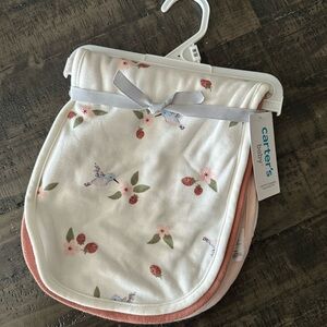 NEW Carter's Baby Burp Cloths-Hummingbird
